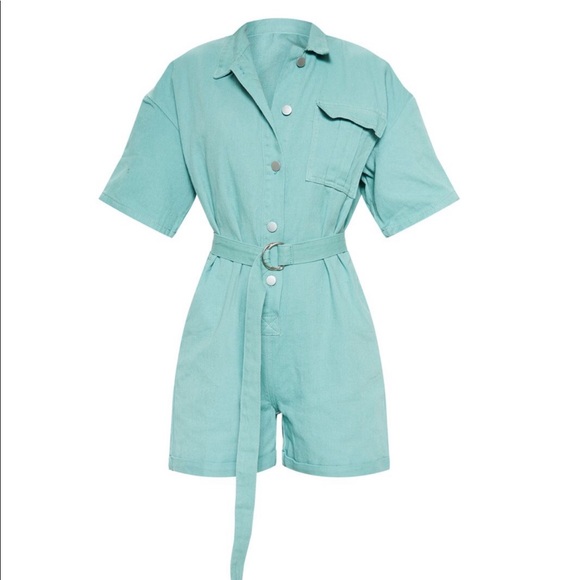 Denim Romper - Picture 5 of 6